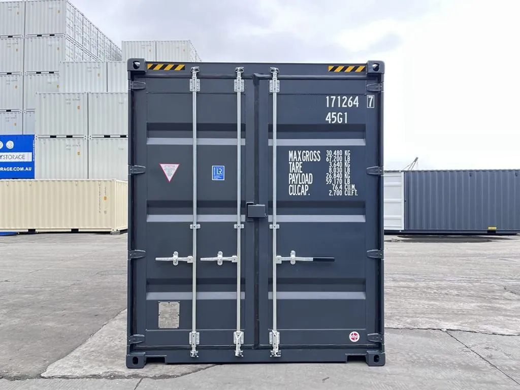 40 Fuß High Cube Container in Anthrazitgrau RAL 7016