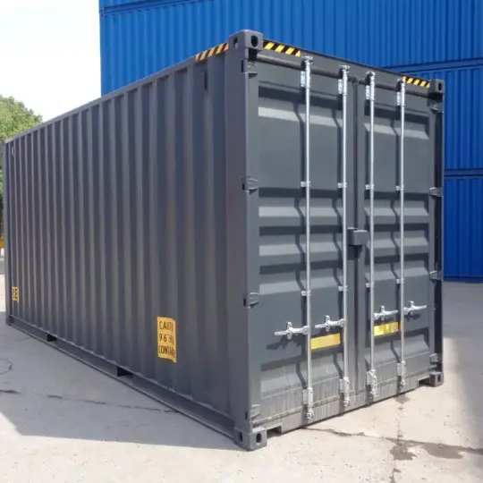 20 Fuß High Cube Double Door Container mit geschlossenen Containertüren