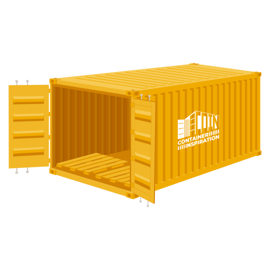 40-Fuß-High-Cube-Pallet-Wide-Container mit erhöhter Bauhöhe und breiter Innenbreite, Gesamtansicht
