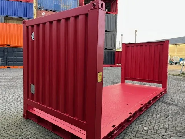 40 Fuß High Cube Flat Rack Container mit offener Längsseite