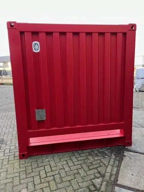 Stirnseite eines 40 Fuß High Cube Flat Rack Containers