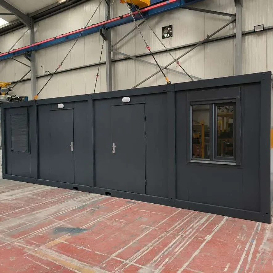 robuster buerocontainer aus stahl oder aluminium für wetterfeste arbeitsplätze