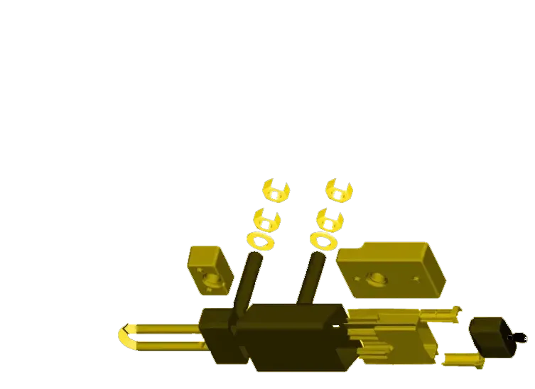 Containerschlösser Zubehörset in gelb für diebstahlschutz von seecontainern