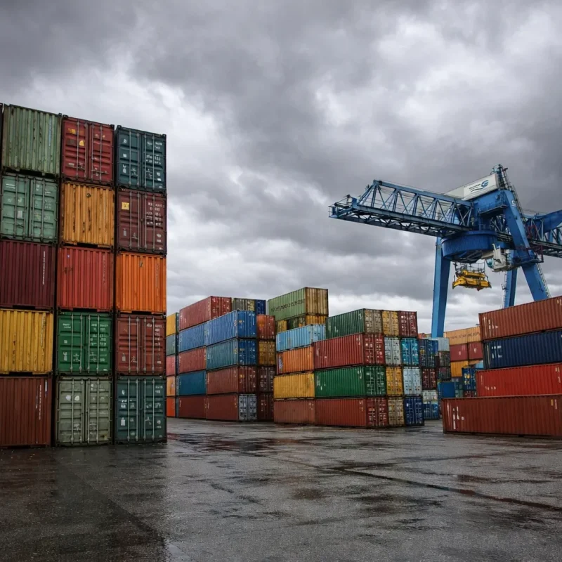 Container kaufen in Hamburg – Hafenkran & Containerstapel