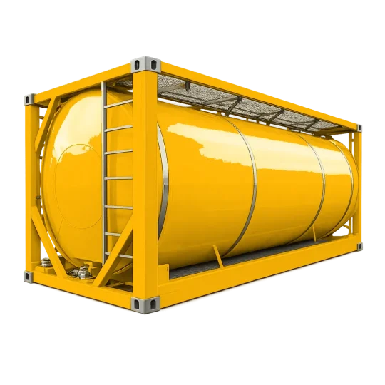 20 Fuß Tank Container mit integriertem Tank im ISO-Rahmen