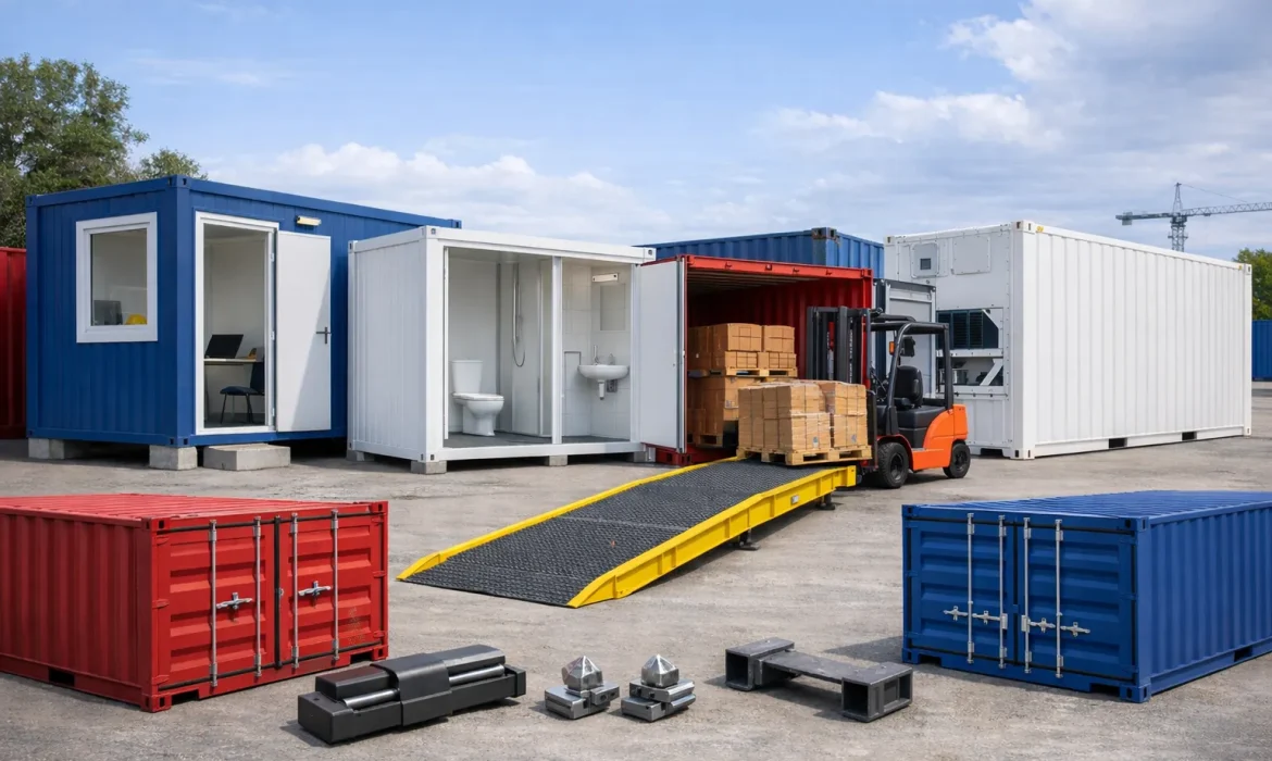 Container kaufen oder mieten: Seecontainer, Bürocontainer, Sanitärcontainer und Kühlcontainer im Einsatz